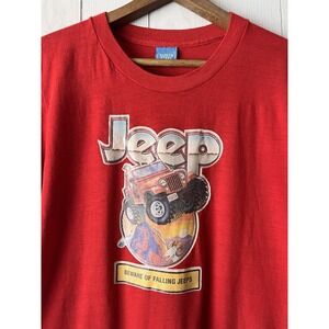 True Vintage 70s 80s JEEP T Shirt 4x4 Tee Renegade Sparkle LG Banzai Screen